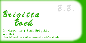 brigitta bock business card